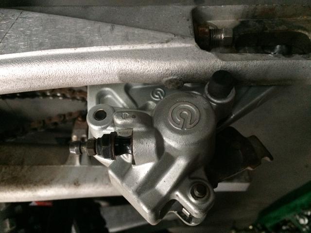 KTM 250 sxf rear brake caliper - Off 2009 model. - Click Image to Close